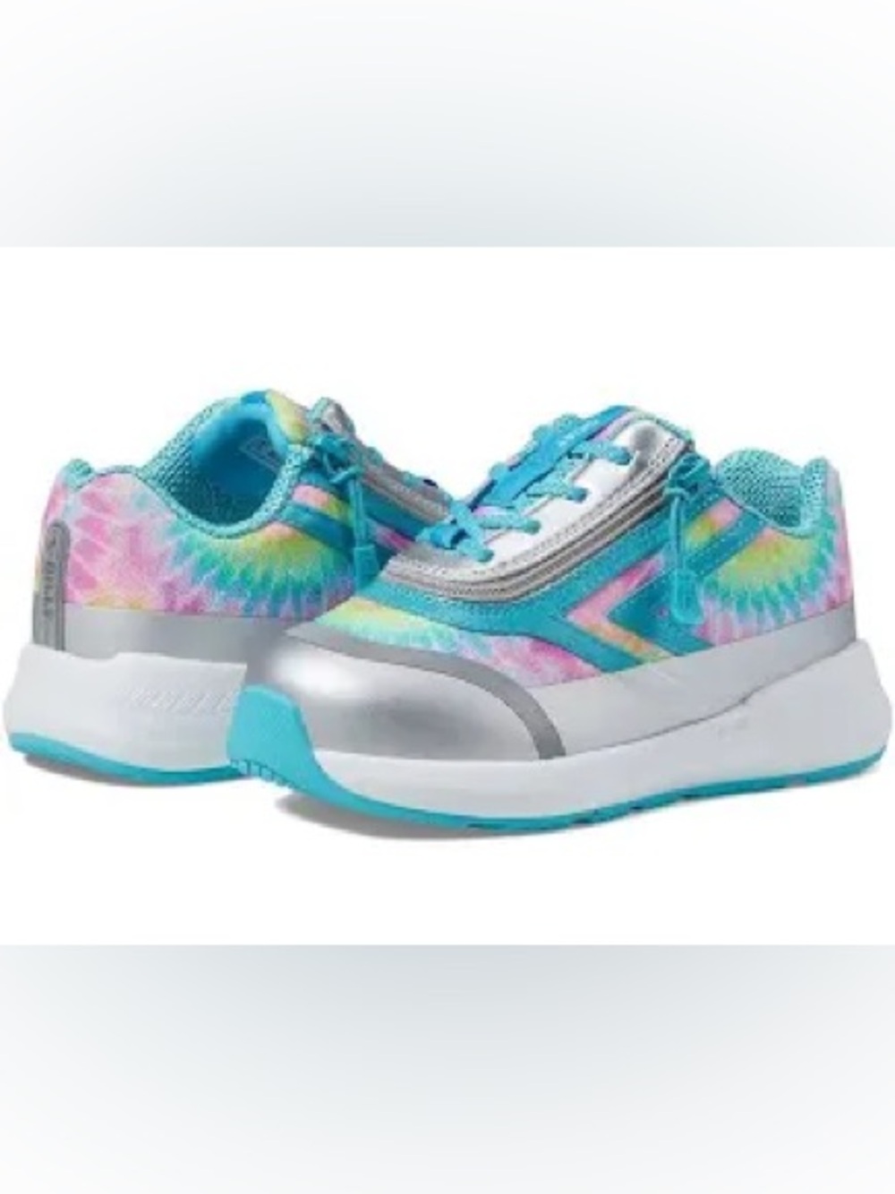 Billy footwear kids goat rainbow Tie-Dye Sneaker with Side Zip Size 12 Wide